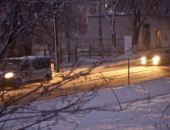В Феодосии из-за гололеда пострадали автомобили