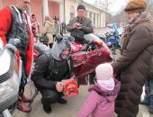 Феодосийские байкеры поздравили малышей (видео)