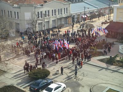 В Крыму проходит митинг в честь Дня Сил специальных операций, который отмечается 27 февраля