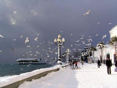 Завтра на Крым надвинется южный циклон: очень сильный ветер, мокрый снег, шторм