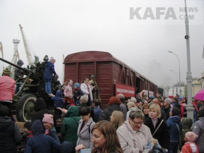 Феодосия встретила Поезд Победы (видео)