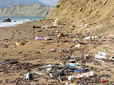 Кто убирает мусор на феодосийском побережье (видео)