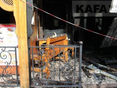 Крупный пожар в Феодосии: в сети обнародовано видео момента возможного поджога (видео)