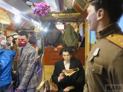 «Поезд Победы» прибыл на первый путь феодосийского вокзала (видео)