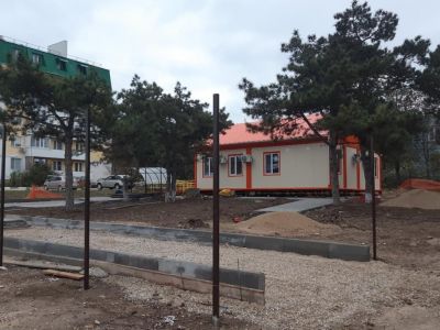 В селе Солнечном ведется активное строительство ФАПа