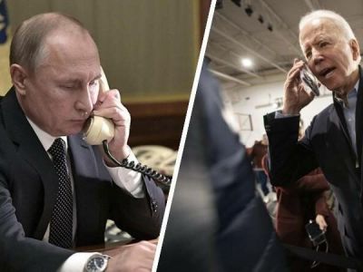Завтра президенты России и США Путин и Байден пообщаются по видеосвязи