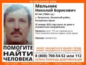 В Крыму разыскивают без вести пропавшего 67-летнего мужчину