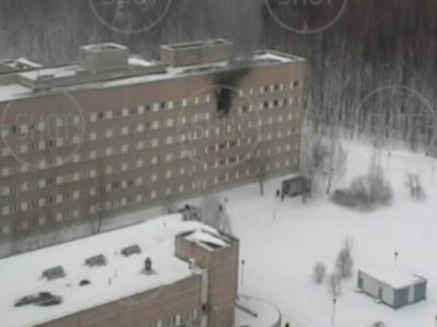 В Москве загорелась Центральная клиническая больница