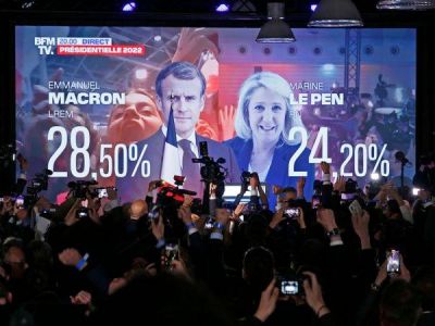 Во Франции Макрон и Ле Пен выходят во второй тур президентских выборов