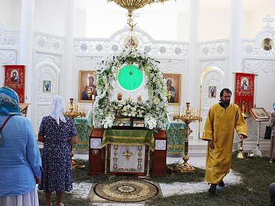 В Церкви святого Агапита  Киево-Печерского  прошло праздничное богослужение. 