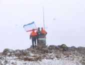 В горах Крыма выпал мокрый снег