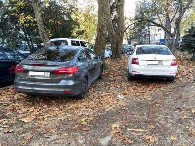 В Симферополе оштрафованы 20 водителей за парковку на газоне