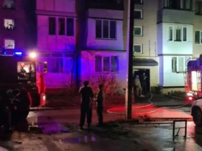 Ночной пожар под Симферополем: горела квартира в пятиэтажке