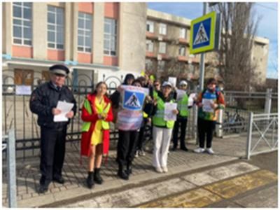 В Феодосии проведена очередная акция «Юный пешеход»