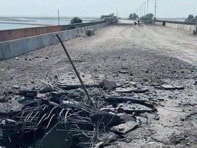 Началось восстановление Чонгарского моста между Крымом и Херсонской областью