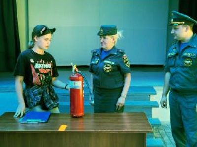 В Феодосии детей учат пожарной безопасности