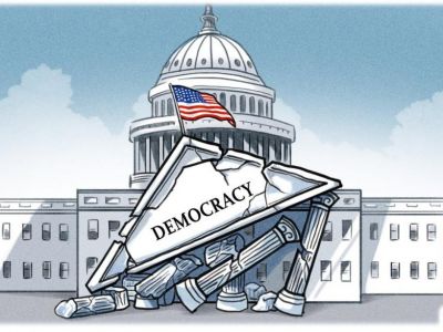 Более 80% американцев обеспокоены состоянием демократии в стране