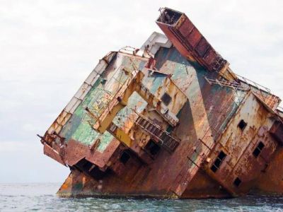 В Крыму уничтожили обломки затонувшего корабля "Ибрагим-Яким"