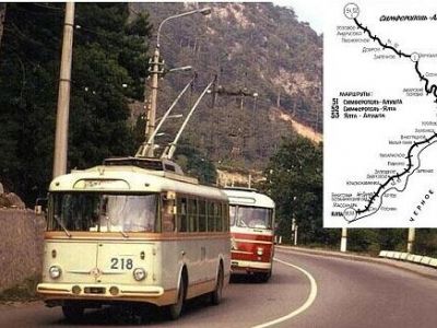 В Крыму 65 лет работает самый длинный троллейбусный маршрут в мире 