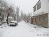 В Феодосию опять пришли снег и морозы