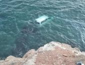 В Крыму девушка на автомобиле сорвалась со скалы в море