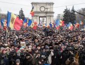 Десятки тысяч людей вышли на протестную акцию в Кишиневе