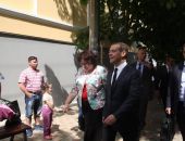 Глава правительства РФ Дмитрий Медведев прошелся пешком по центру Феодосии