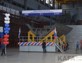 На Феодосийском судостроительном заводе «Море» заложили малый ракетный корабль «Охотск» (видео)