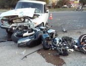 Сегодня вечером в Феодосии сбили мотоцикл