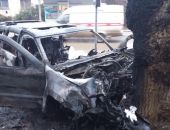 В ночь на 6 января в Феодосии разбился и сгорел автомобиль (обновлено)