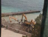 Вчера в бухте Ласпи в море упал экскаватор