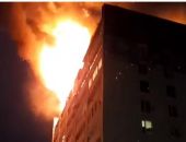 В центре Грозного загорелся многоэтажный жилой дом