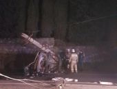 В Крыму на трассе Симферополь – Ялта автомобиль сбил столб (фото)