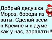 Россияне просят у Деда Мороза здоровья, мира и денег