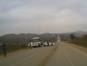 Сегодня в Крыму близ Керчи в массовом ДТП столкнулись три автомобиля и автобус (видео)