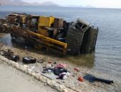 Сегодня в Коктебеле в море упал автомобиль с буровой установкой 