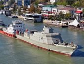В Феодосии спустили на воду два корабля проекта "Каракурт"