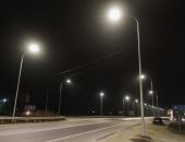 На Керченском шоссе в Феодосии наконец-то заработали фонари