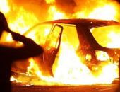 В Ленинском районе Крыма сегодня ночью сгорел легковой автомобиль