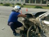На дороге Симферополь- Судак столкнулись Шкода и грузовой автомобиль