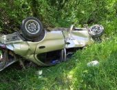 Сегодня в Крыму автомобиль «Chevrolet» опрокинулся в кювет, трое пострадавших