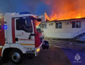Складское помещение вспыхнуло в Симферополе