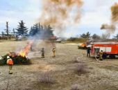 Масштабные учения в Крыму: спасатели учились бороться с лесными пожарами