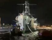 Катер с пассажирами врезался в крейсер «Аврора»  в Петербурге