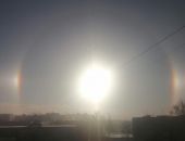 В Керчи сегодня наблюдали в небе солнечное гало