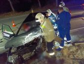 В Крыму ВАЗ влетел в опорную стену, двое пострадавших