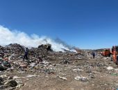 В Джанкое вторые сутки тушат возгорание на полигоне коммунальных отходов