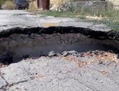 В Феодосии обвалилась часть дороги 
