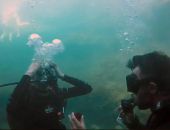 В Крыму парень сделал предложение руки и сердца под водой