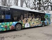 Новогодние троллейбусы запустили в Симферополе, Алуште и Ялте